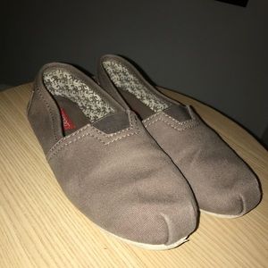 Brown slip-ons